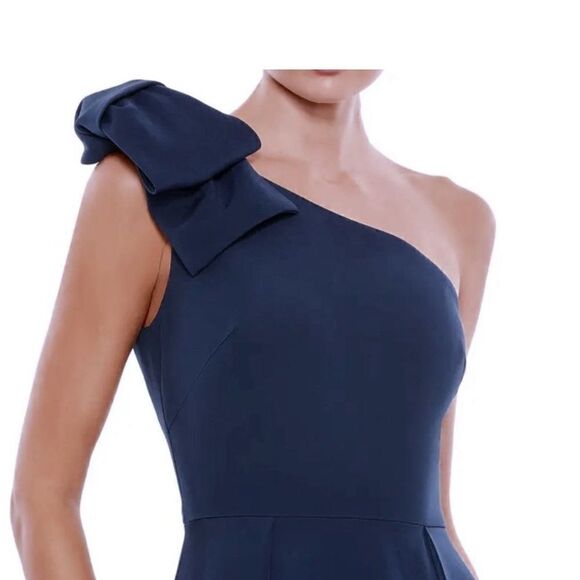 NWT MAC DUGGAL Midnight Embellished One Shoulder A-Line Evening Gown Size 8 - Picture 8 of 12